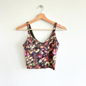 Lululemon Align Cropped Tank in Soft Focus Splatter Green Multi 6